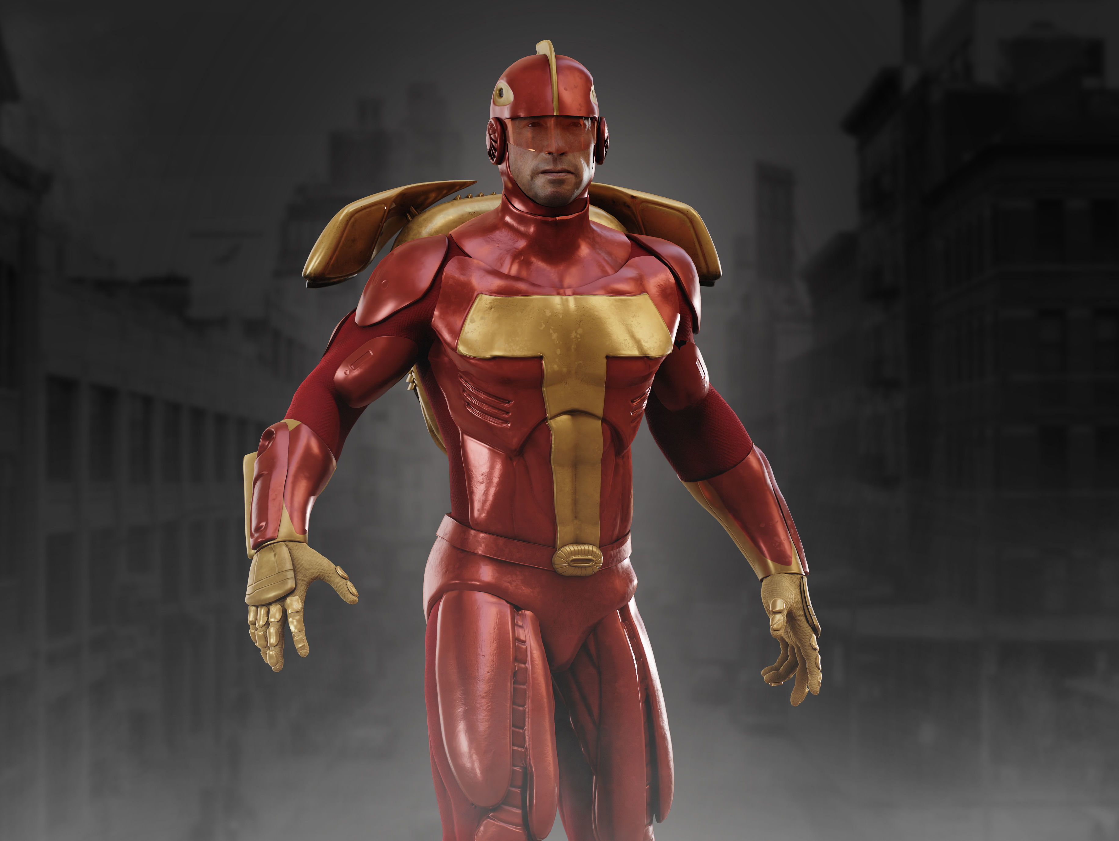 Turboman Low-poly 3D model_12