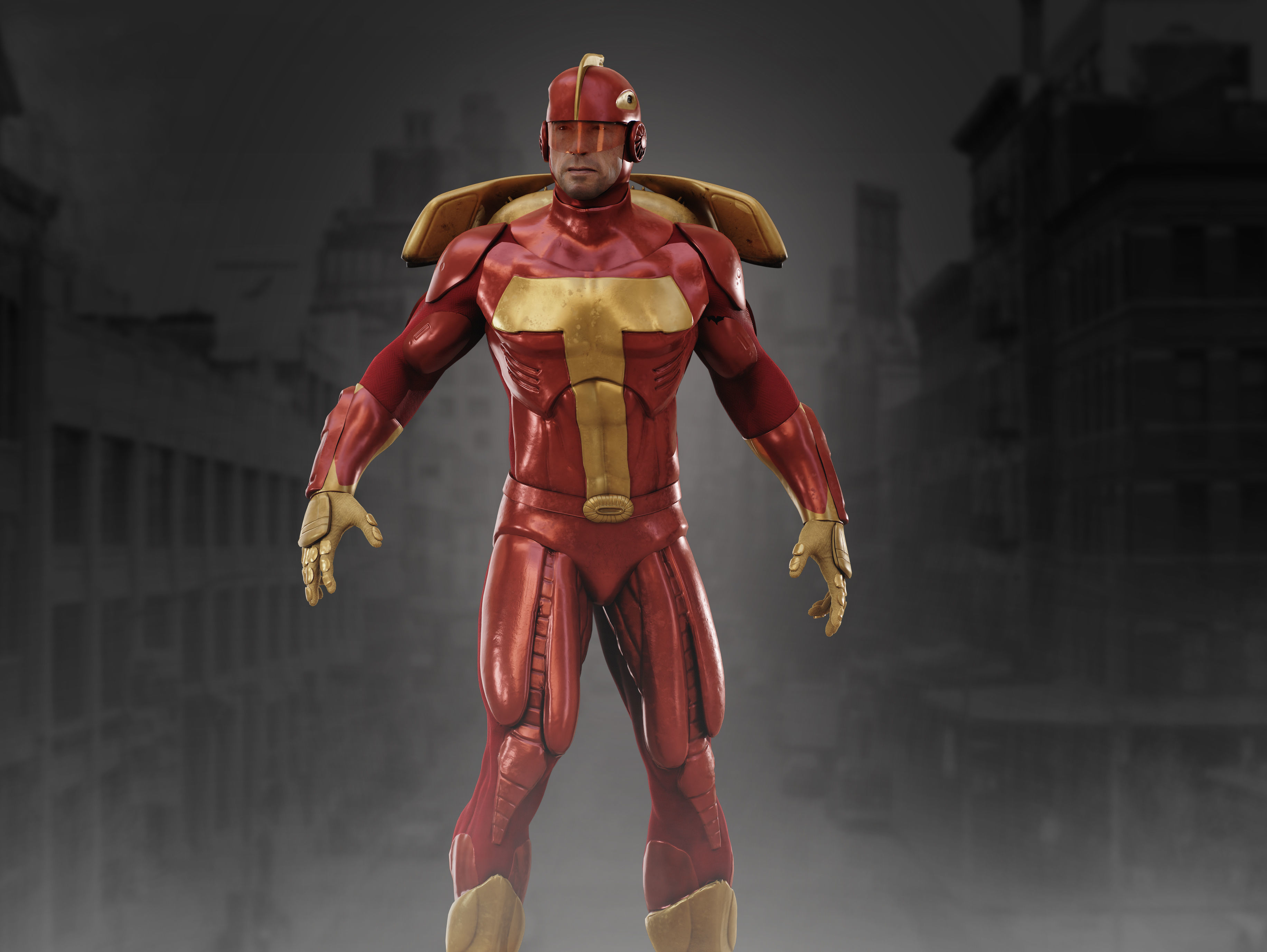 Turboman Low-poly 3D model_10