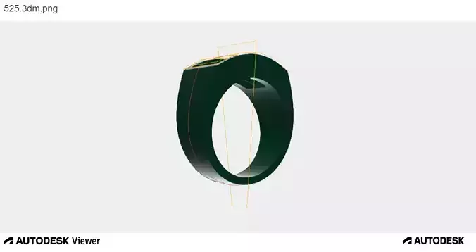 Men Ring with a Baguette Cut Center Stone