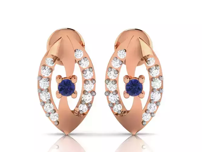 Diamond Studs Earrings renders 3dm details 3D print model Diamond Studs Earrings renders 3dm details 3D print model