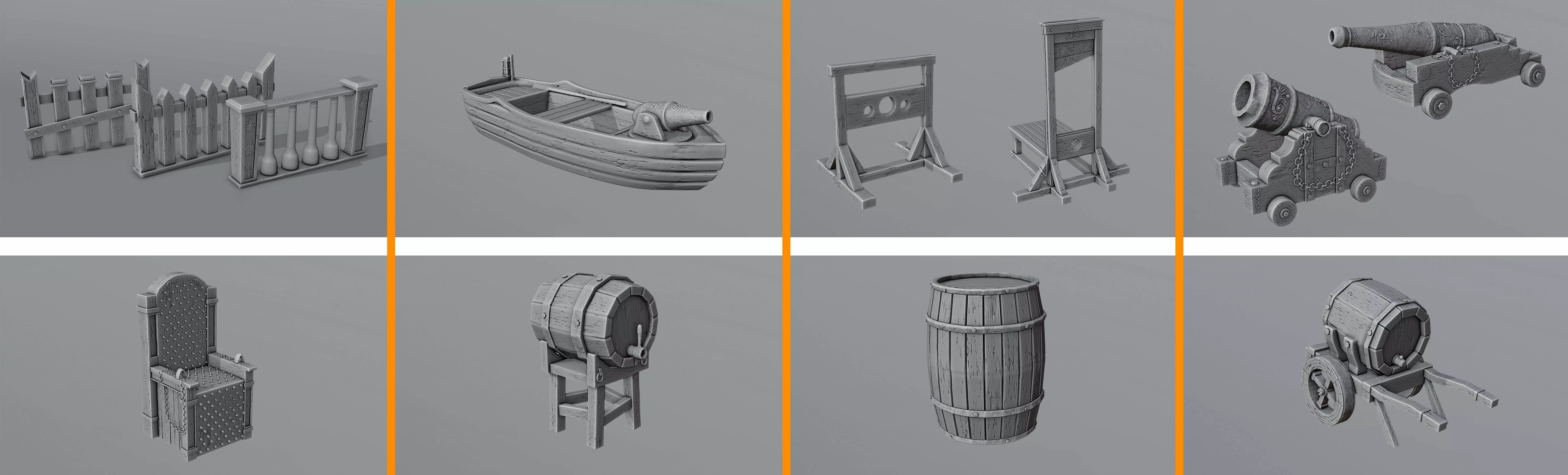 Pirate decor 3D print model_0