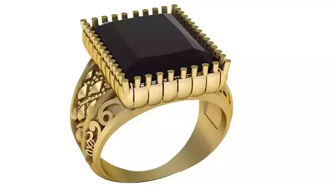 Italian Men Fashion Ring 3d Printable Model