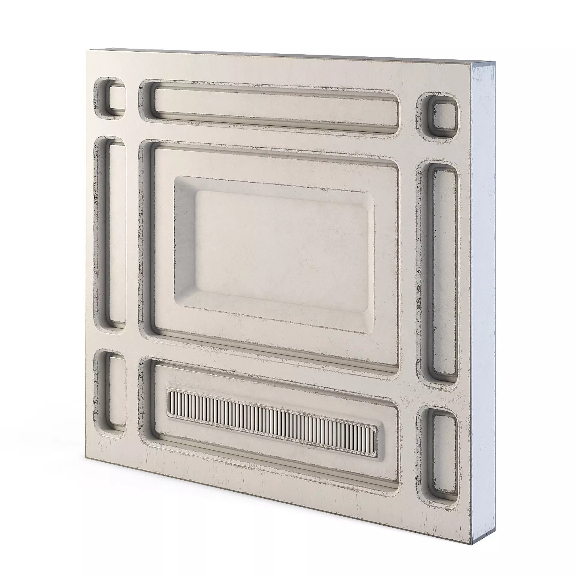 Futuristic Apartment Wall 3D model_0