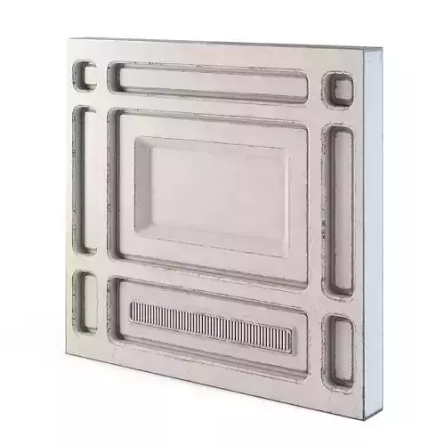 Futuristic Apartment Wall 3D model