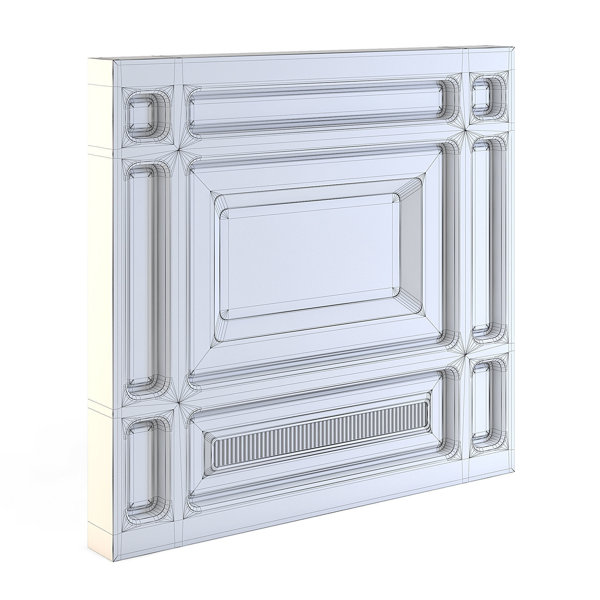 Futuristic Apartment Wall 3D model_3