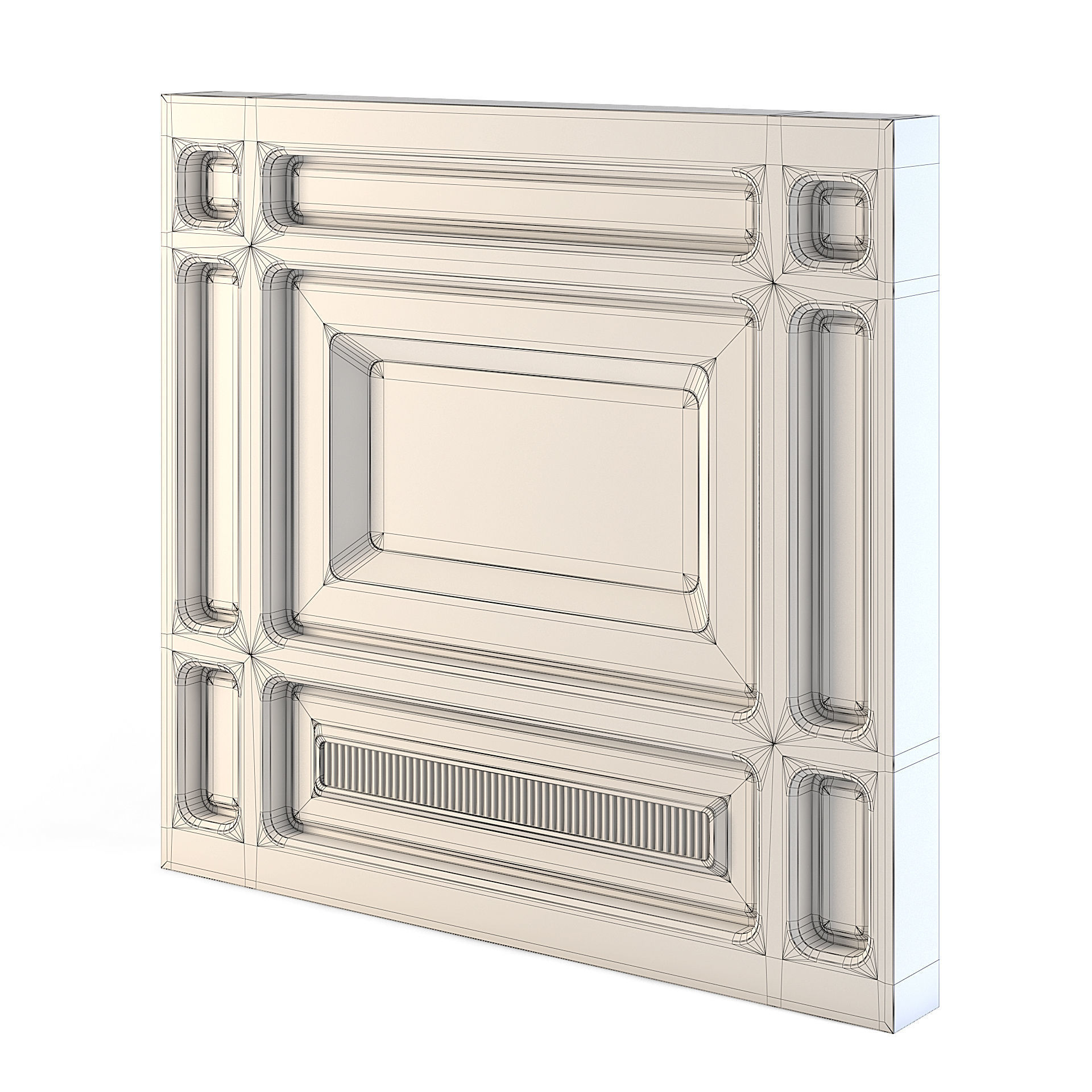 Futuristic Apartment Wall 3D model_2