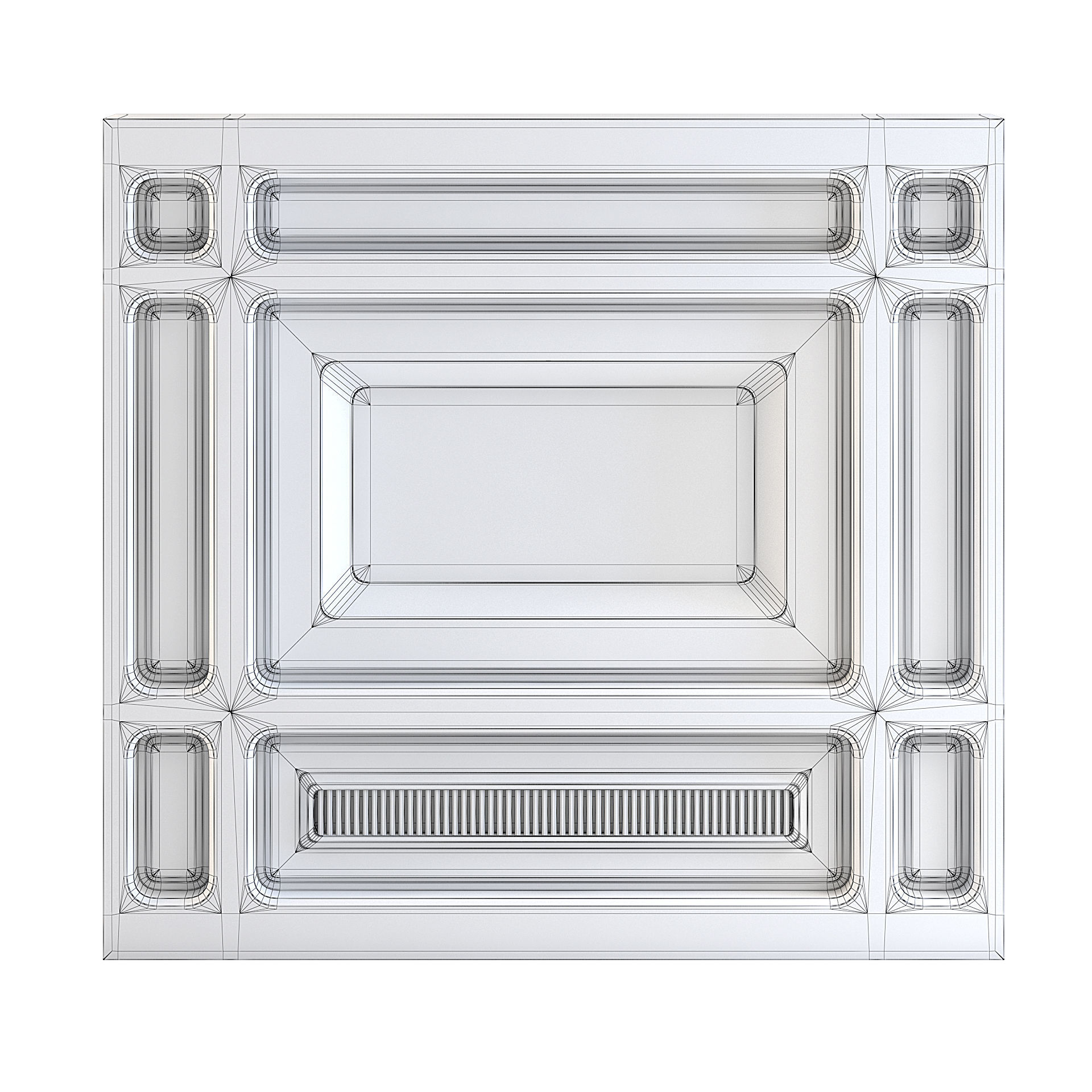 Futuristic Apartment Wall 3D model_4