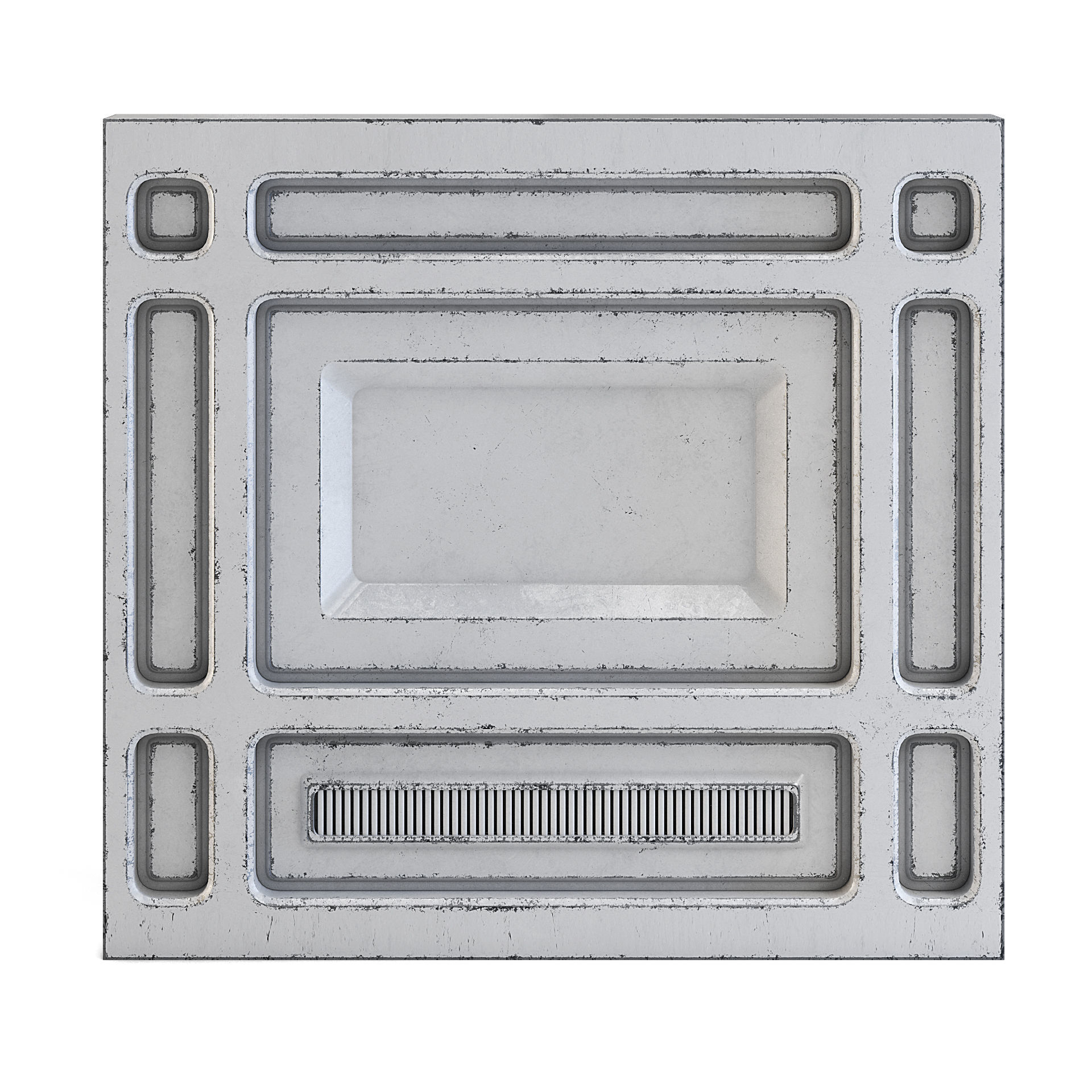 Futuristic Apartment Wall 3D model_5