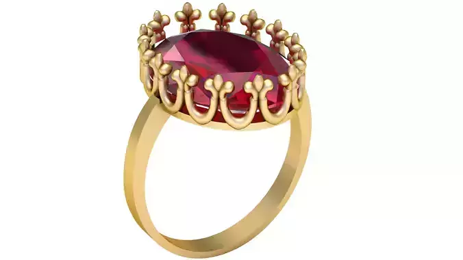 Women Fashion Ring 3d Printable Model
