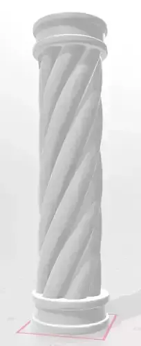 Pillar Low-poly 3D model