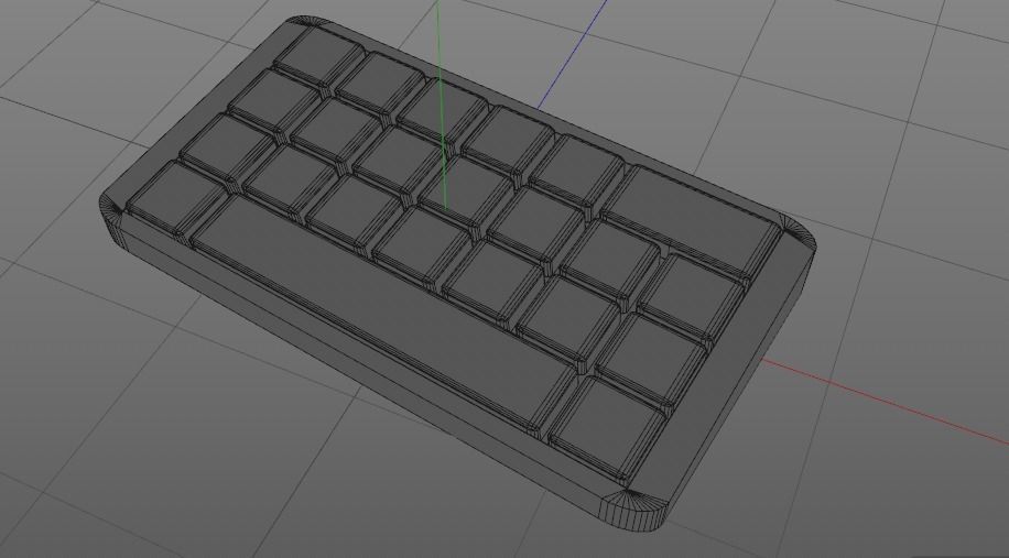 keyboard Motion graphics Animation Low-poly 3D model_2