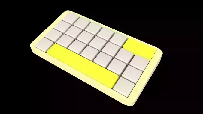 keyboard Motion graphics Animation Low-poly 3D model