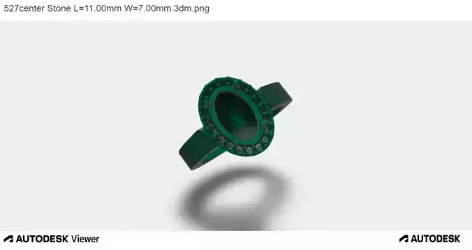 Men Ring with an Oval Cut Center Stone