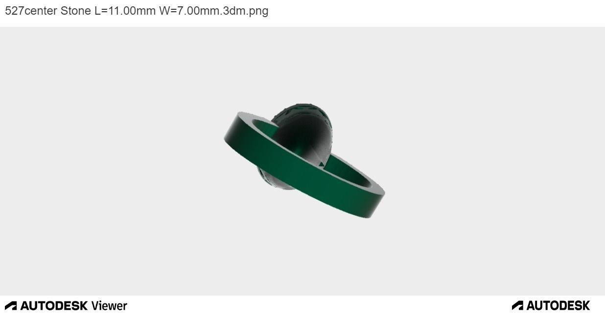 Men Ring with an Oval Cut Center Stone 3D print model_6