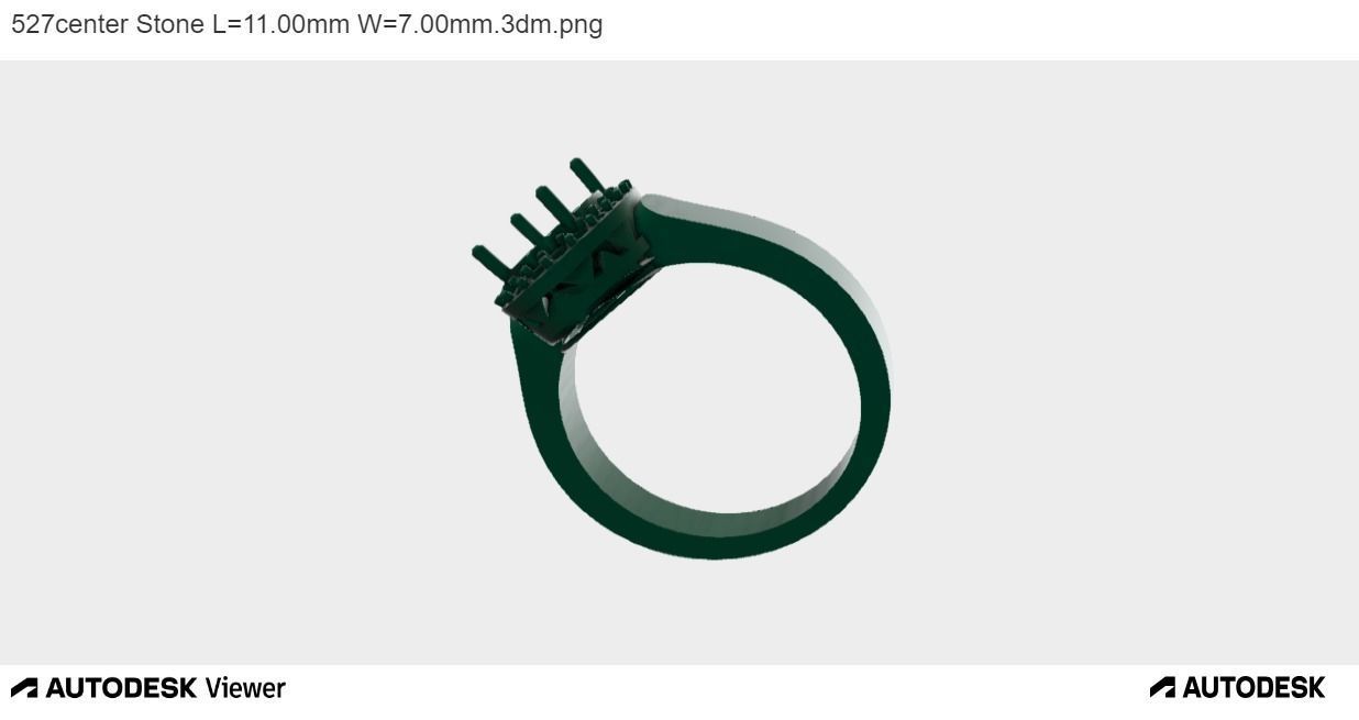 Men Ring with an Oval Cut Center Stone 3D print model_5