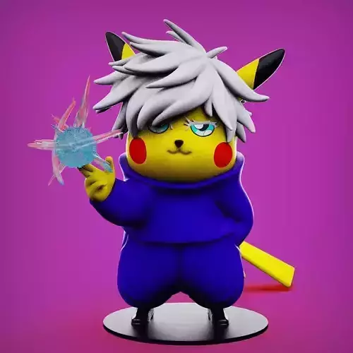 fusion pikachu gojo 3D print model