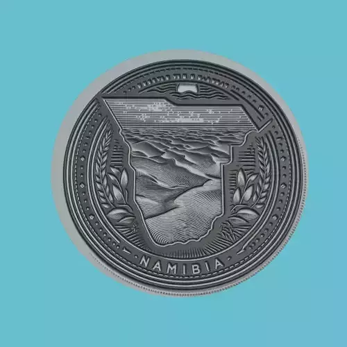 Namibia Map Medallion Wall Art Printer