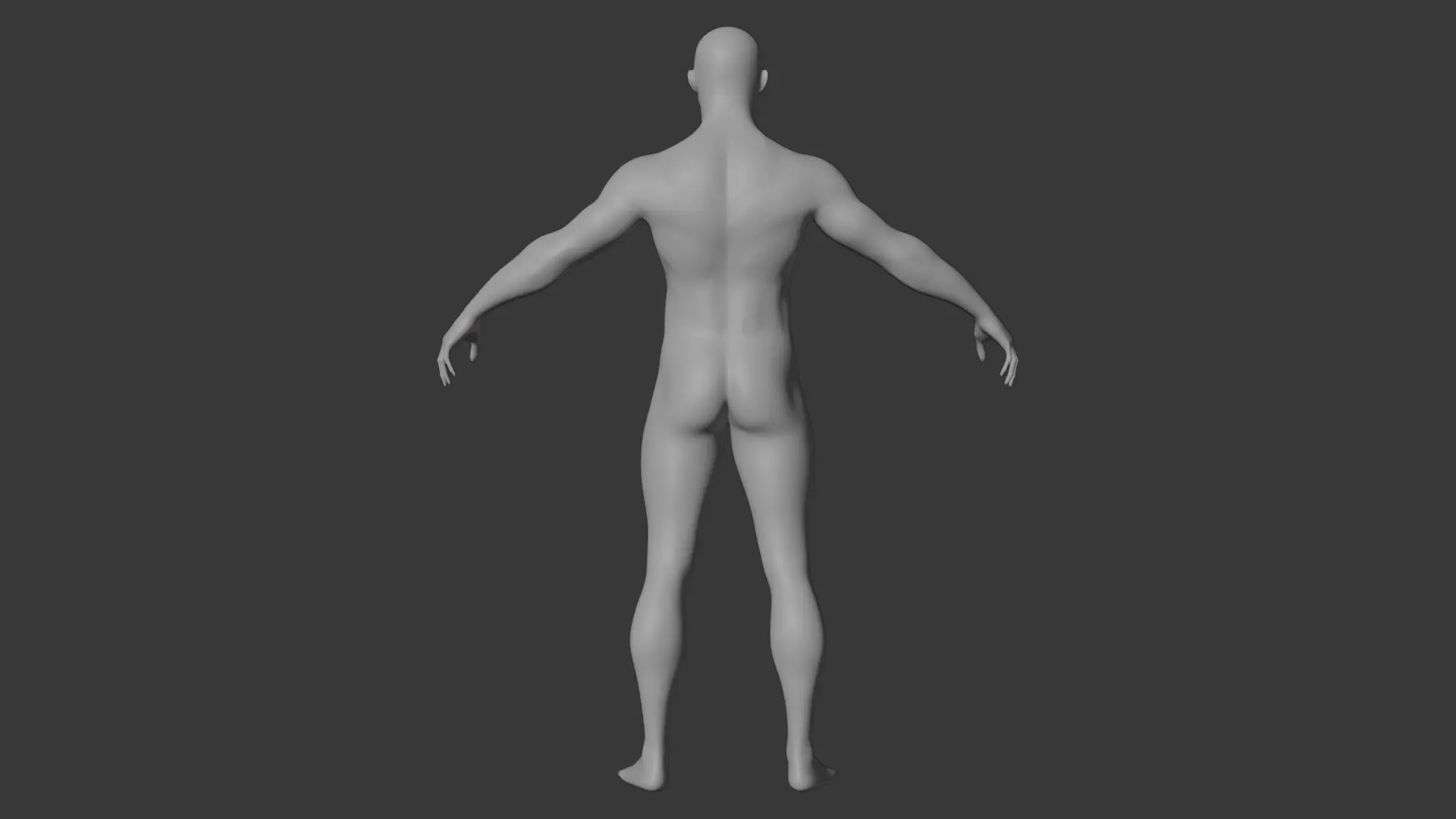 Man Body Low-poly 3D model_0
