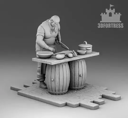 Pirate Cook 3D print model