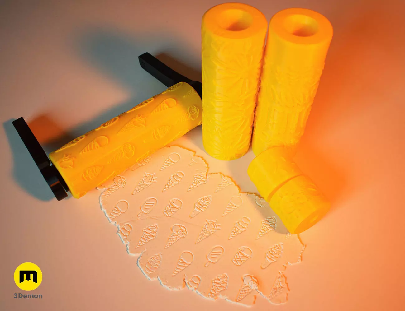 Summer Texture Rollers Free 3D print model