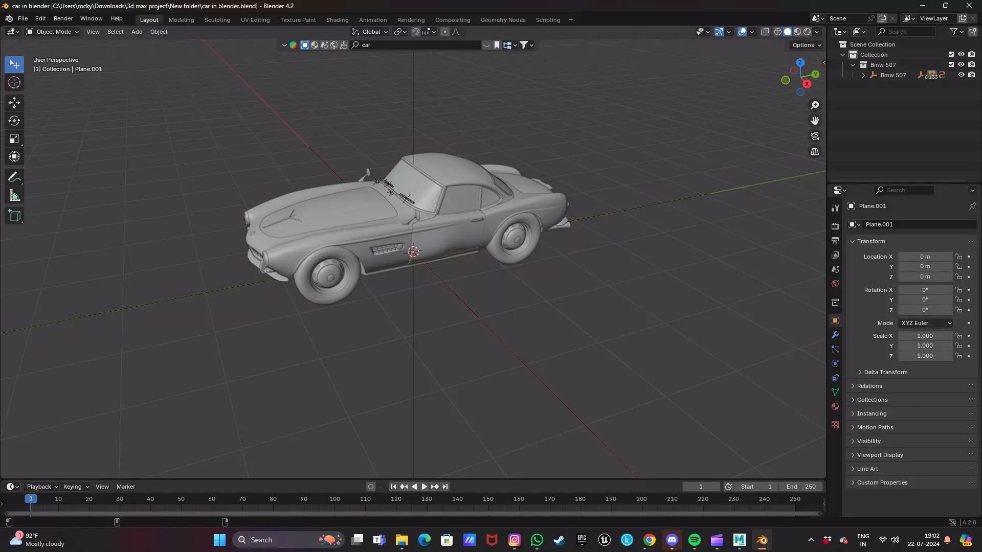 blender  Low-poly 3D model_0