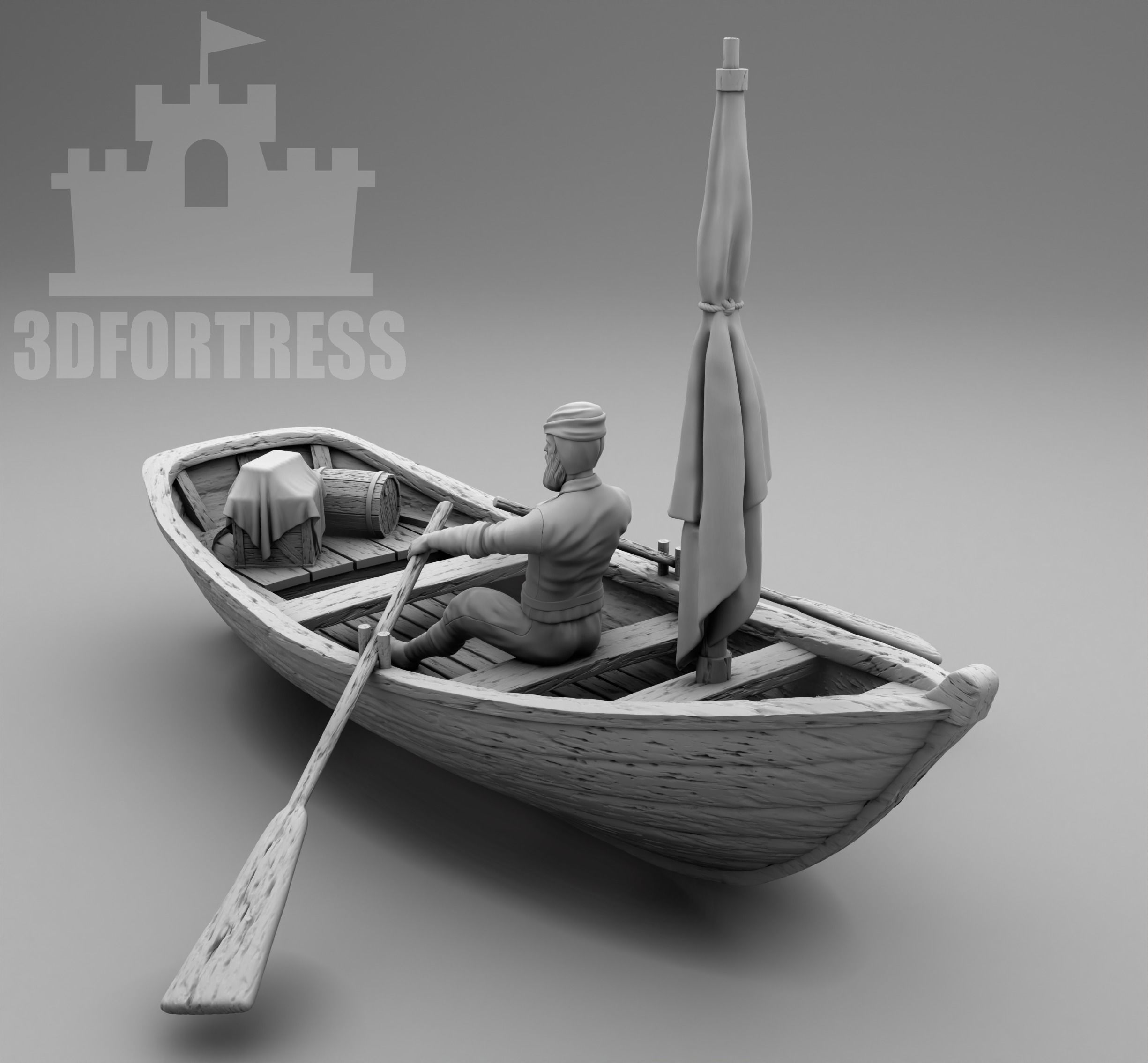 Fisherman 3D print model_1