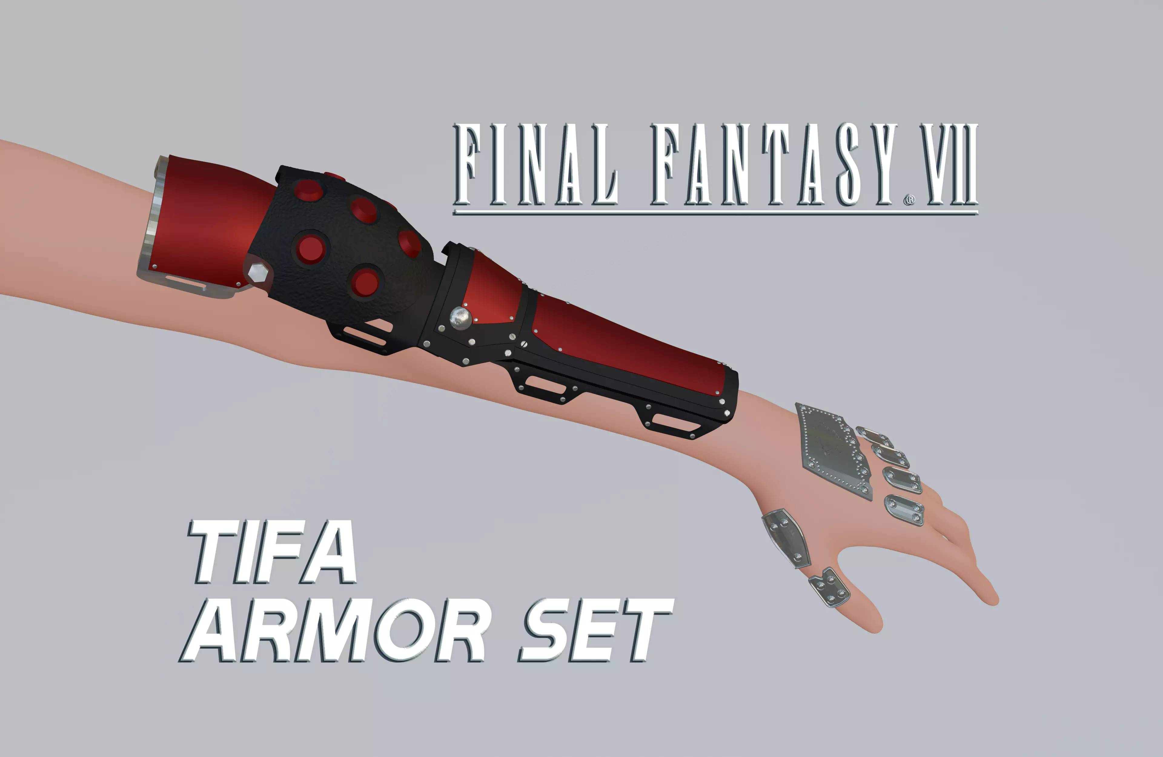 Final Fantasy VII - Tifa Lockhart Armor Set 3D print model_0