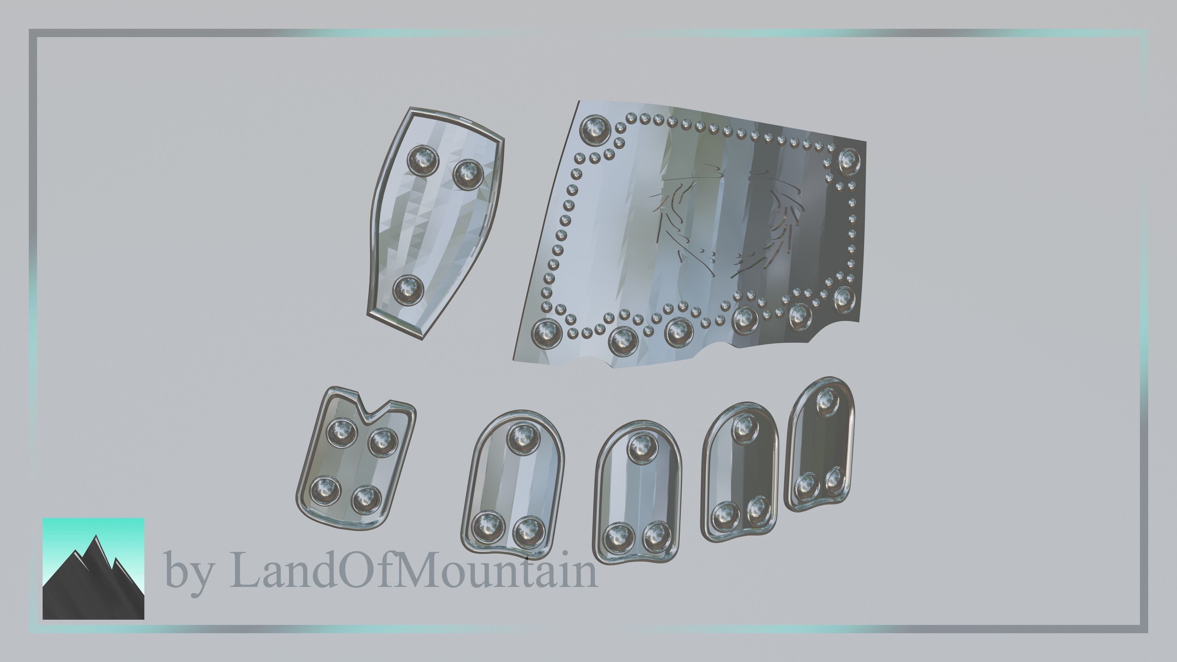 Final Fantasy VII - Tifa Lockhart Armor Set 3D print model_5