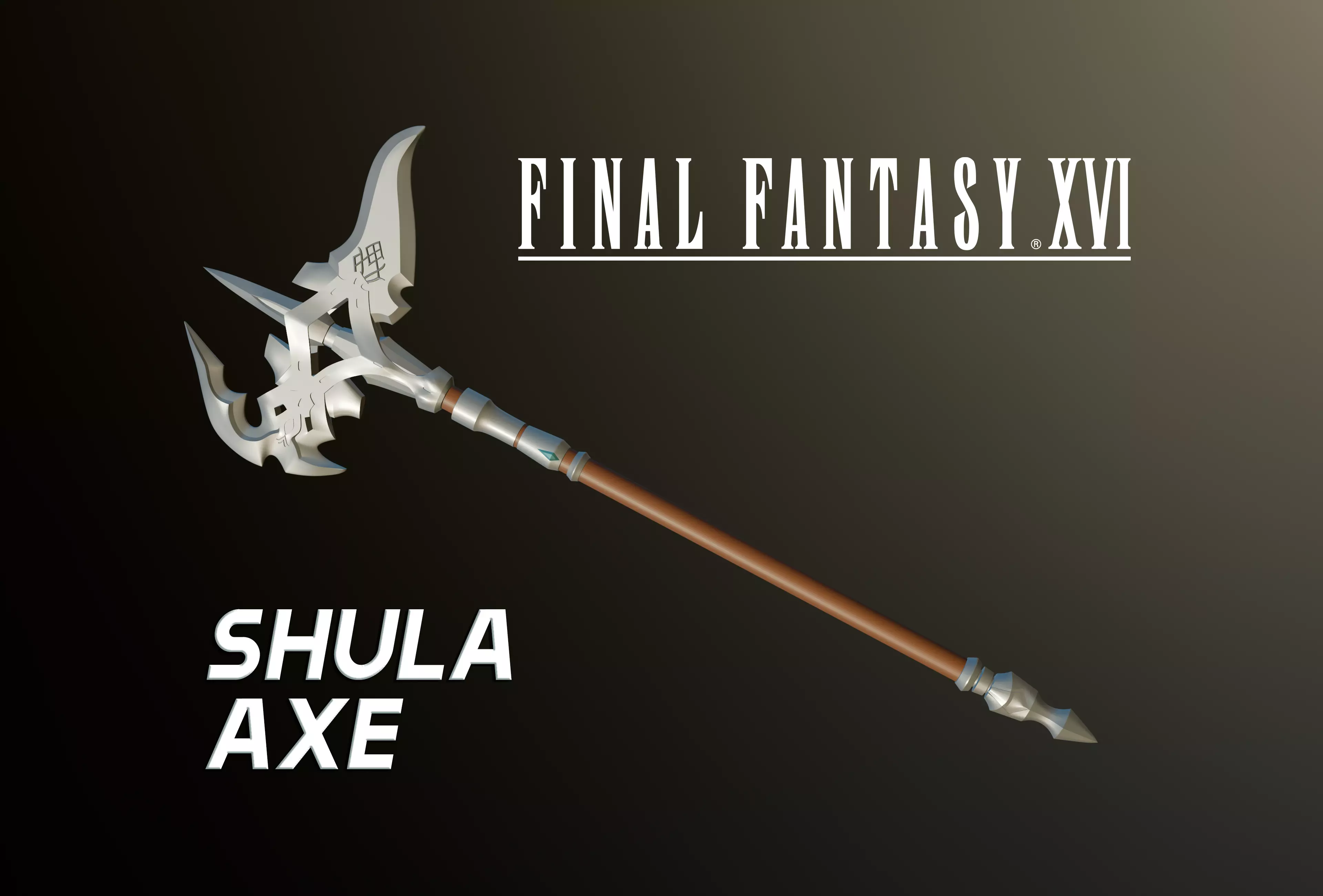 Final Fantasy XVI - Shula Axe 3D print model_0