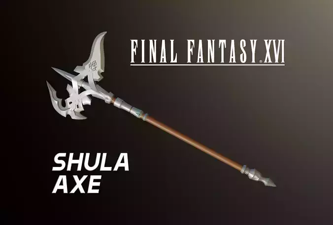 Final Fantasy XVI - Shula Axe 3D print model