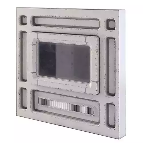 Futuristic Apartment Wall with Window