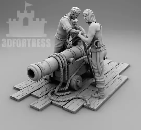 Canoneers 3D print model