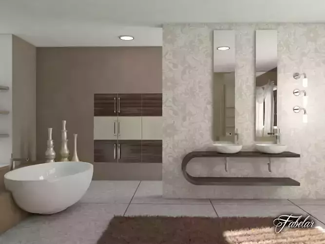 Bathroom with toilet and sink