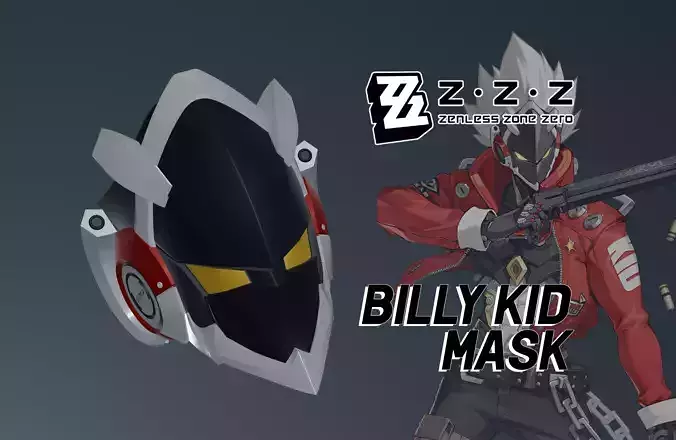 Zenless Zone Zero - Billy Kid Mask 3D print model