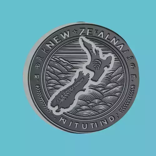 New Zealand Map Medallion Wall Art Printer