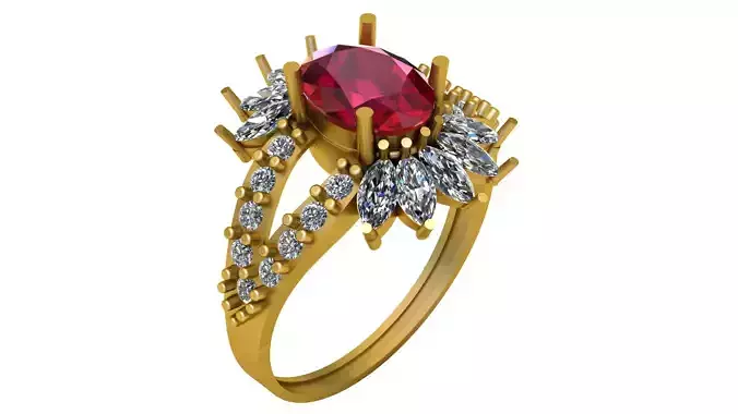 Filigree Wedding Ring 3d Printable Model