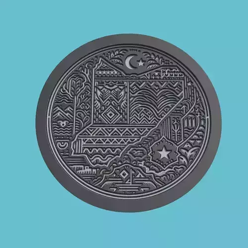 Niger Map Medallion Wall Art Printer