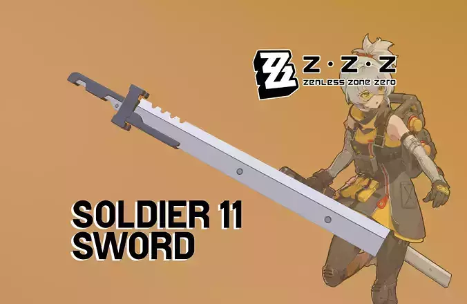 Zenless Zone Zero - Soldier 11 Sword 3D print model