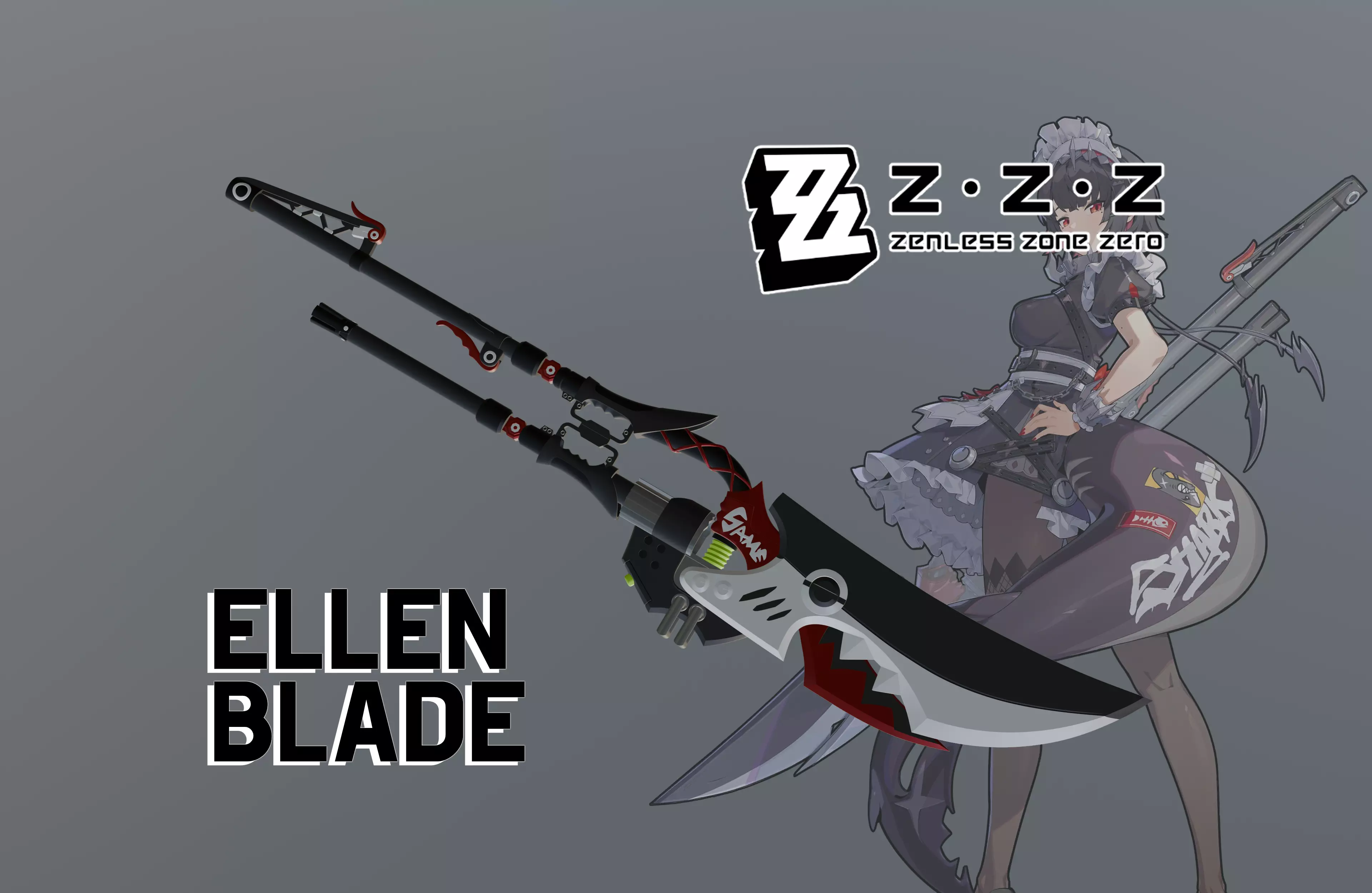 Zenless Zone Zero - Ellen Joe Blade 3D print model_0
