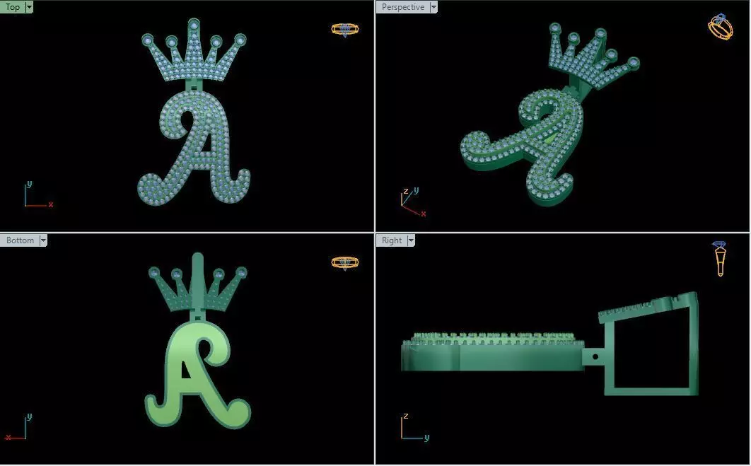 A To Z Alfabet 3D model_0