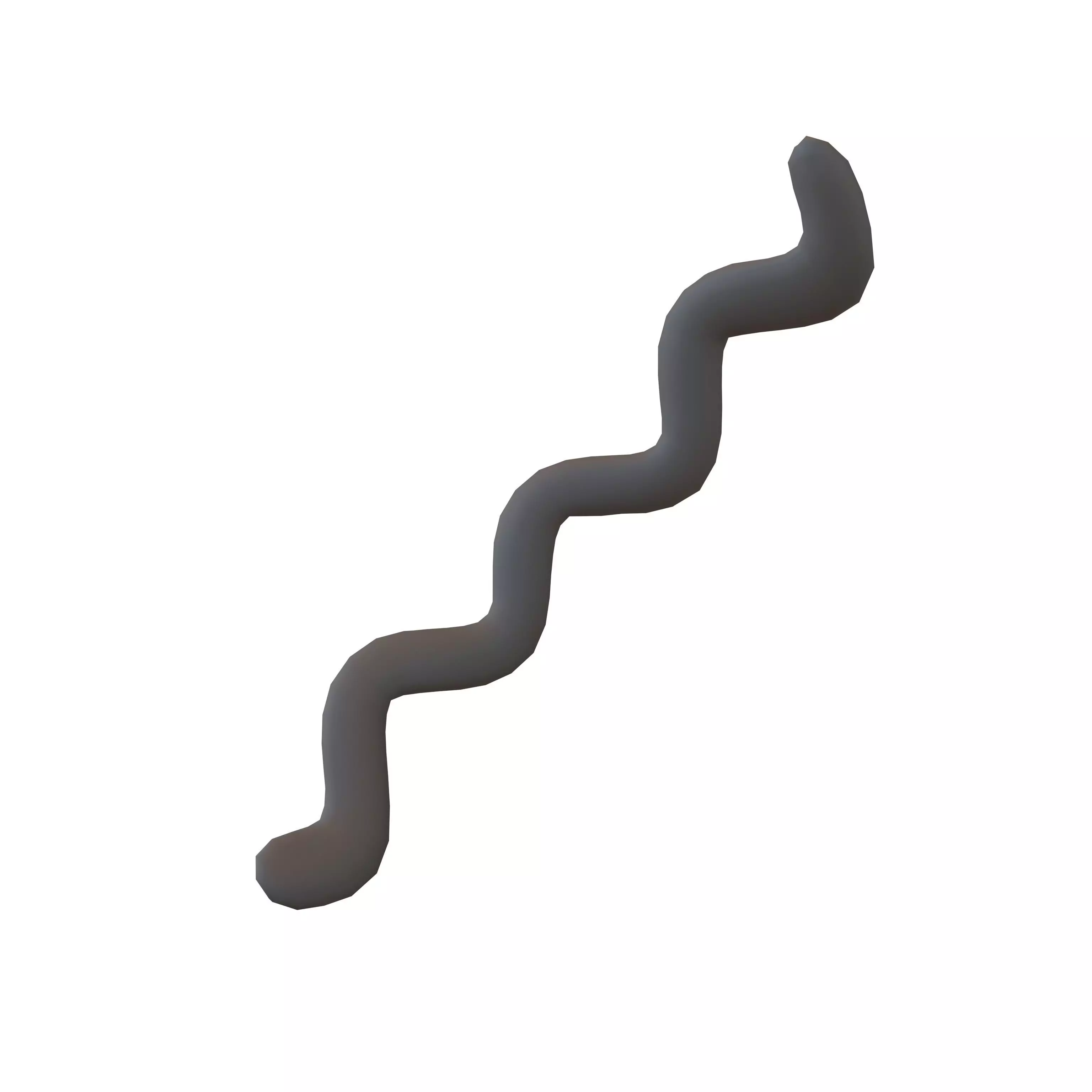 Basic Shape Elements Zig Zag v1 001 Low-poly 3D model