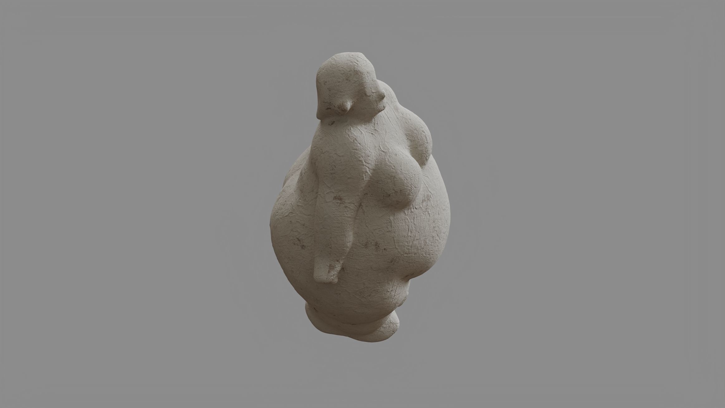 Female Figurine Decoration 3D model_3