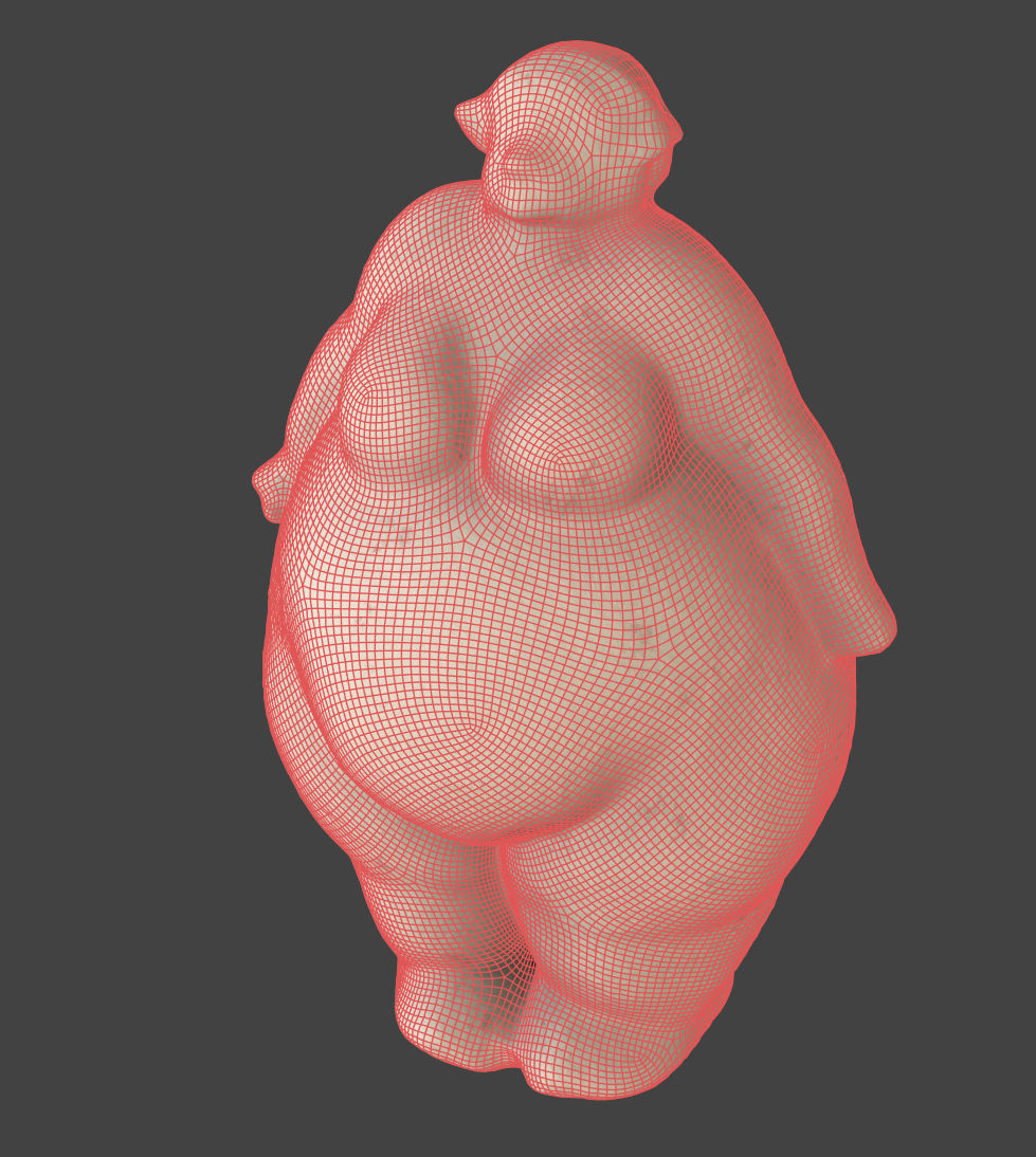 Female Figurine Decoration 3D model_6