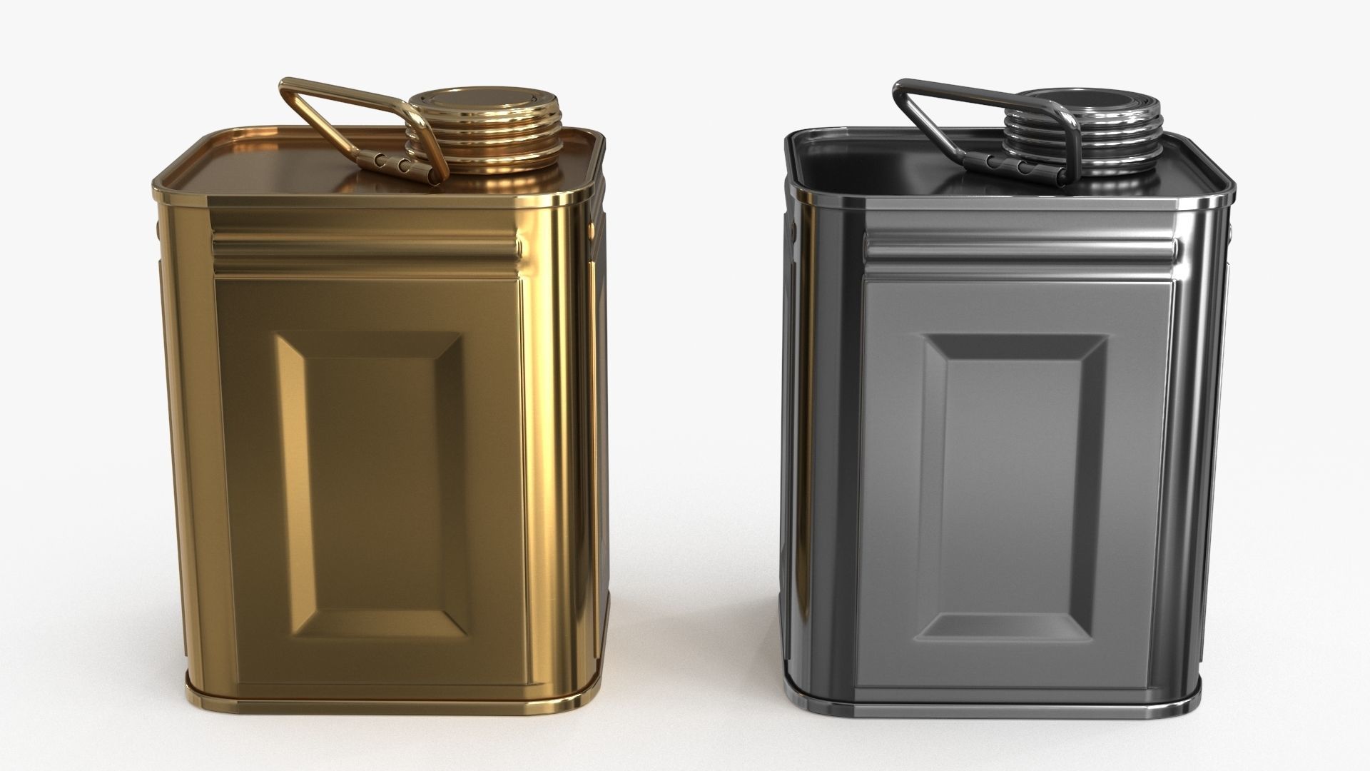 Oil Can Small Low-poly 3D model_10
