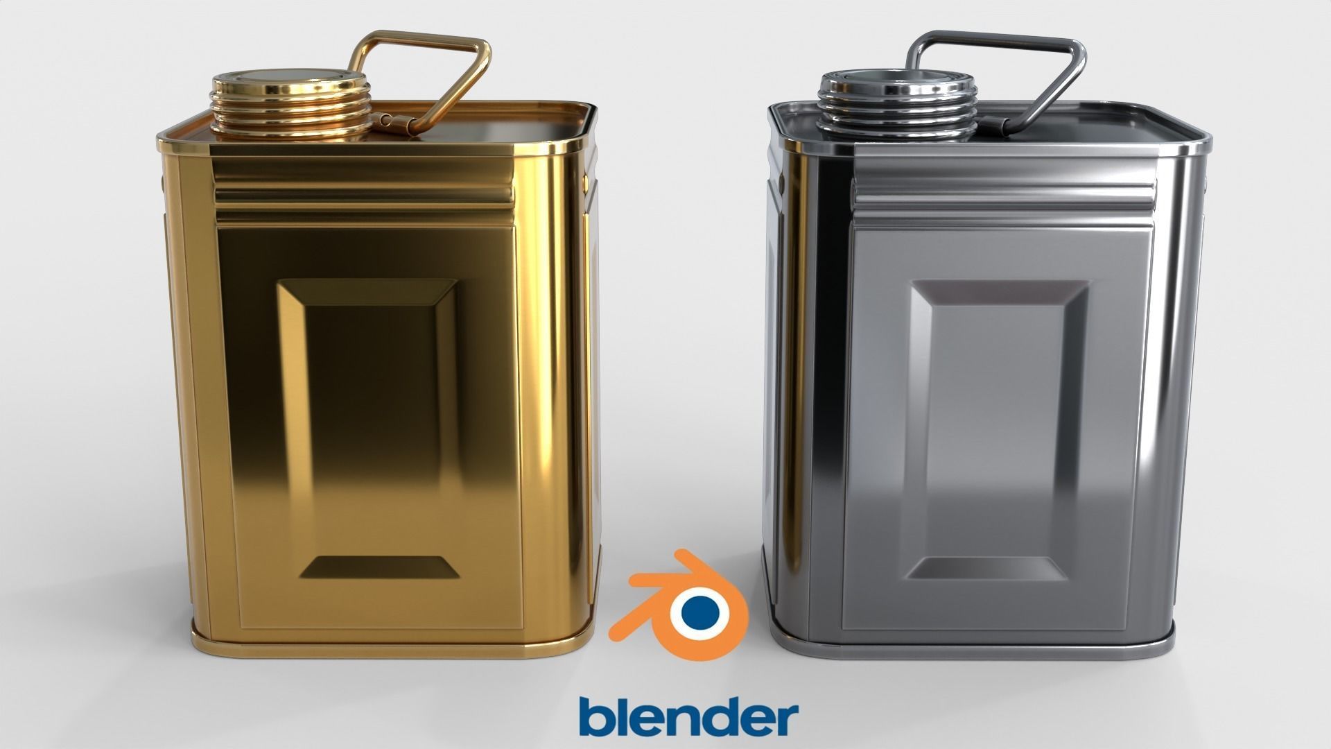 Oil Can Small Low-poly 3D model_6