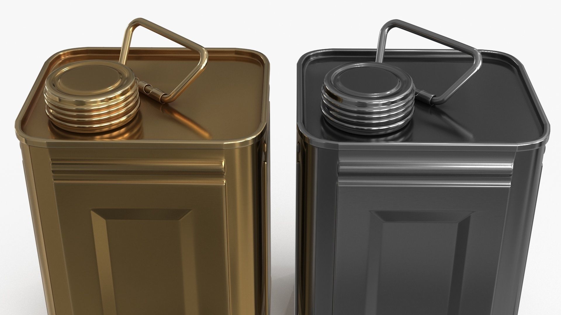 Oil Can Small Low-poly 3D model_3