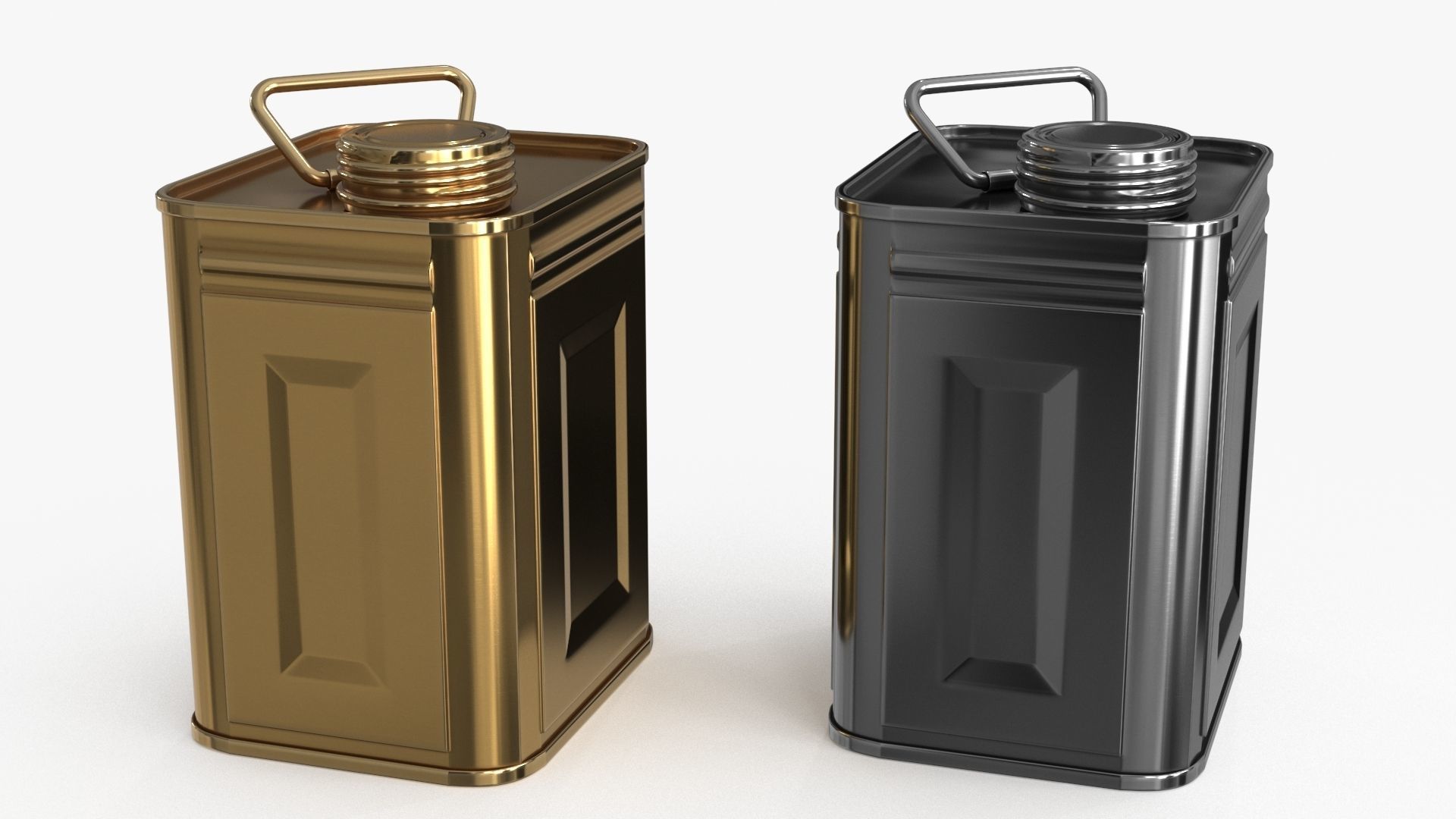 Oil Can Small Low-poly 3D model_8
