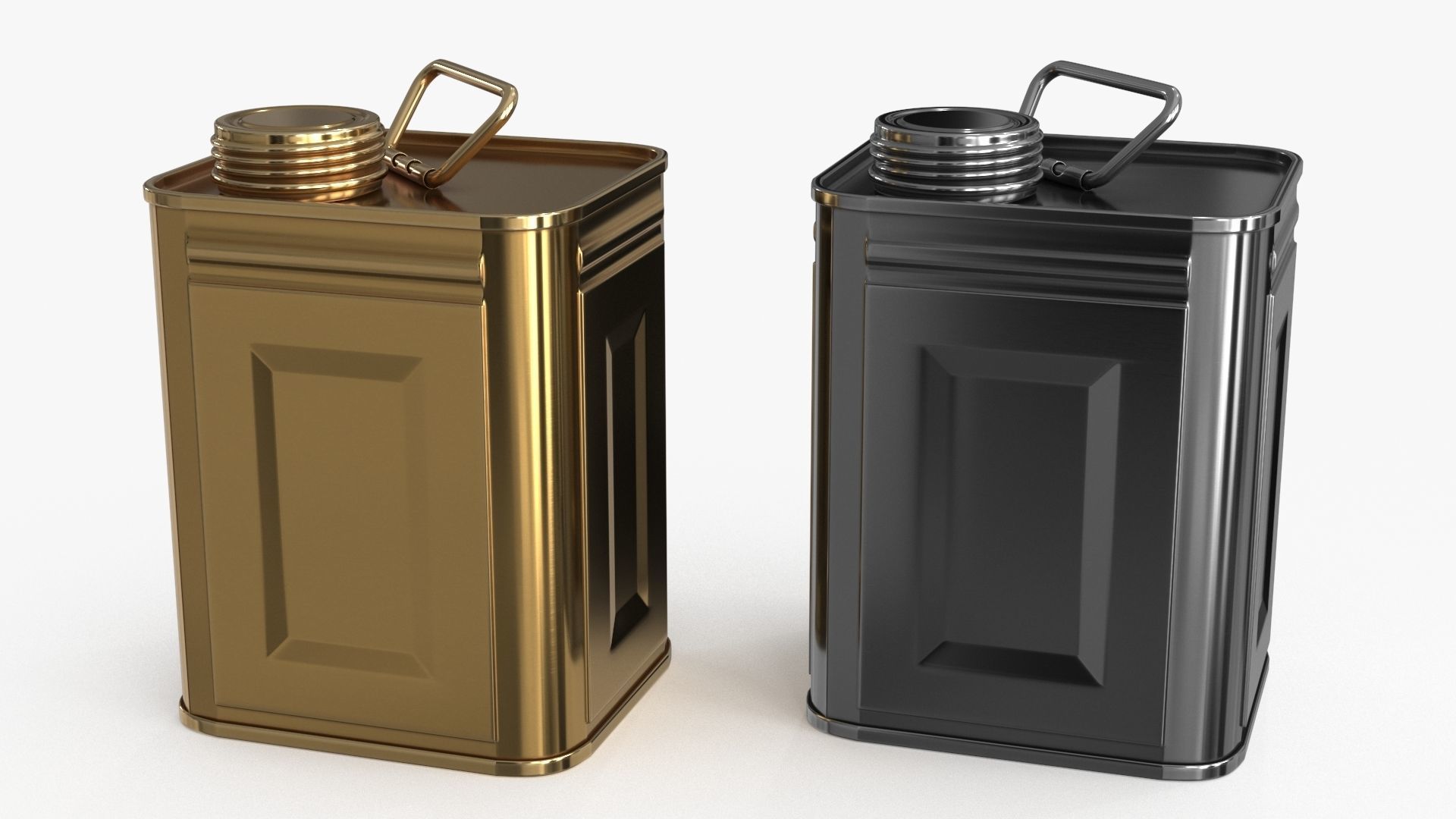 Oil Can Small Low-poly 3D model_12