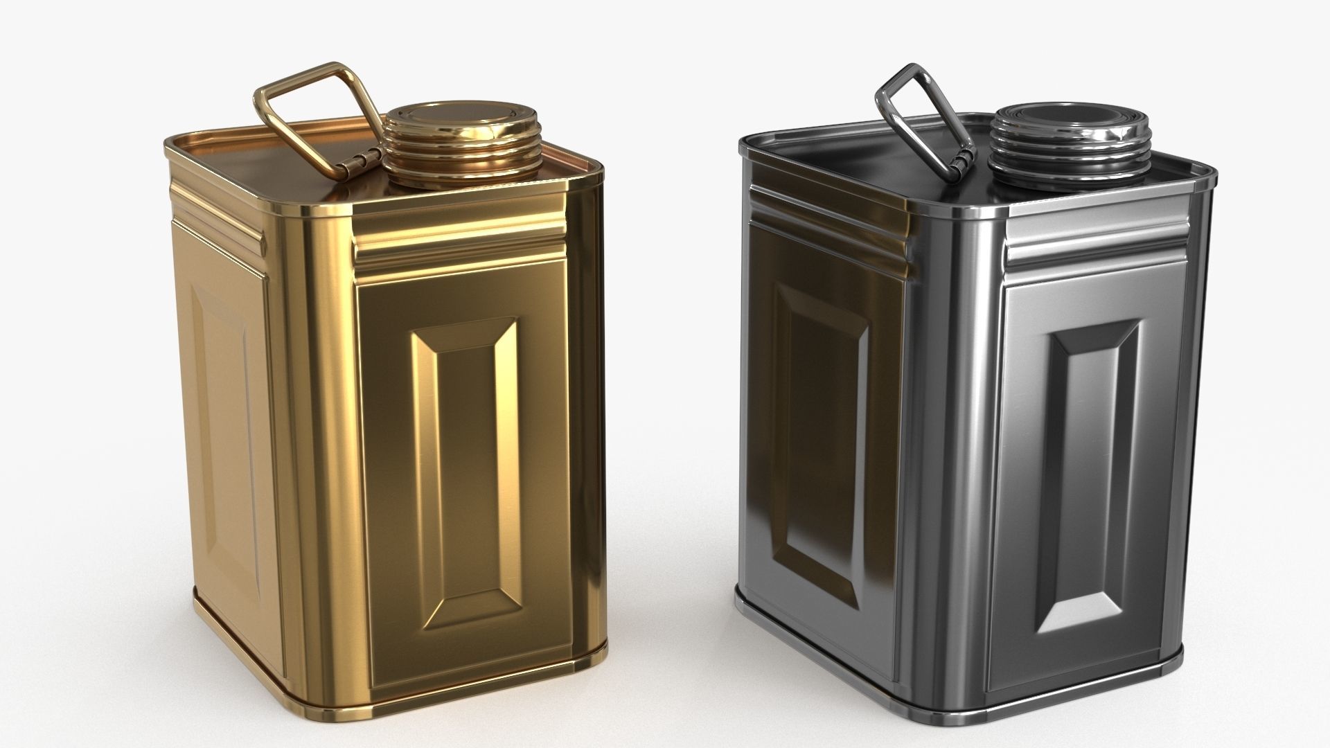 Oil Can Small Low-poly 3D model_9