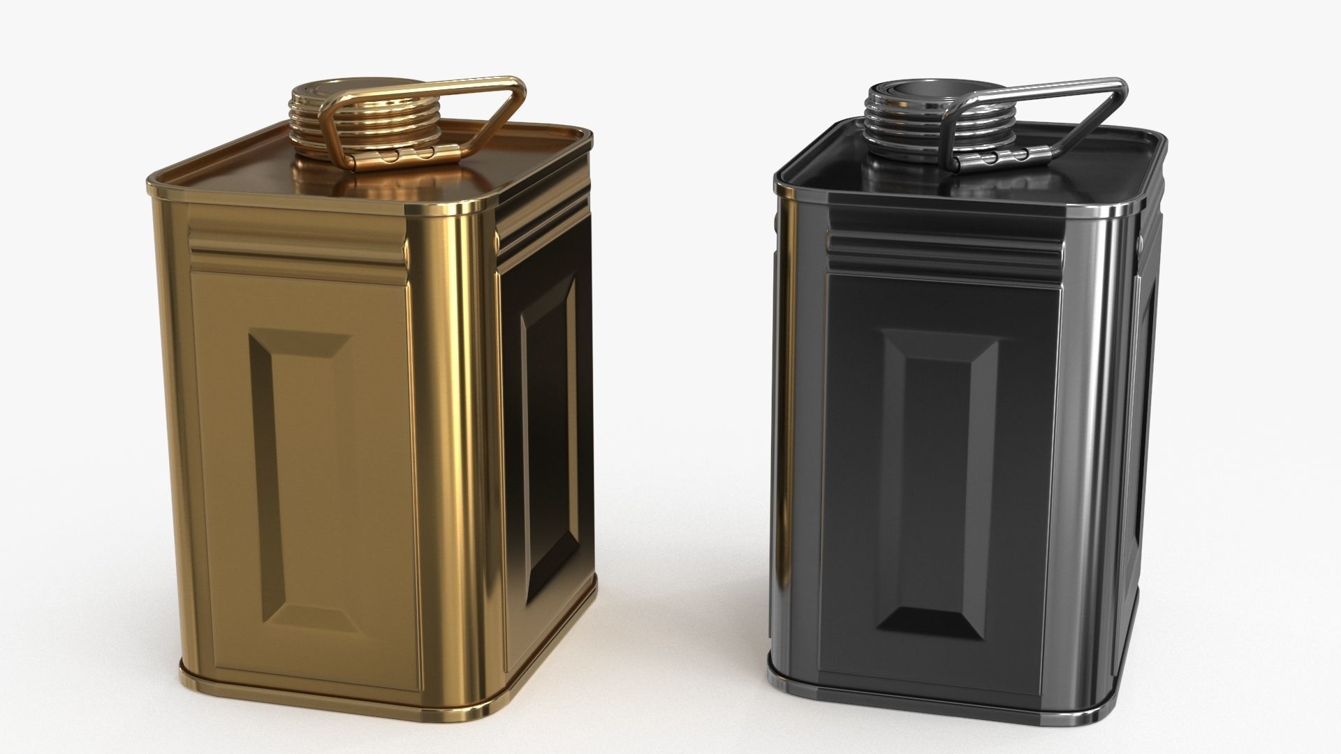 Oil Can Small Low-poly 3D model_11